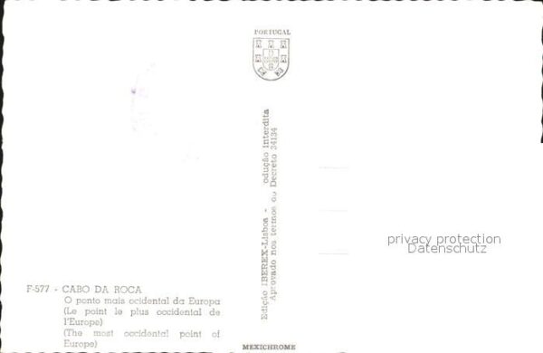 Cabo Da Roca Westlichster Punkt Europas Steilküste F – Bild 2