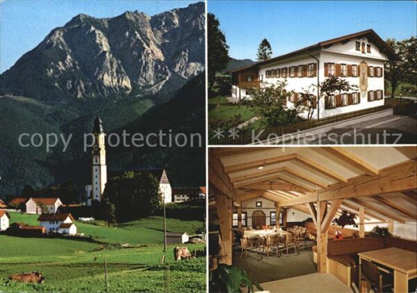 Pfronten Haus St Hildegard Ortsansicht mit Kirch