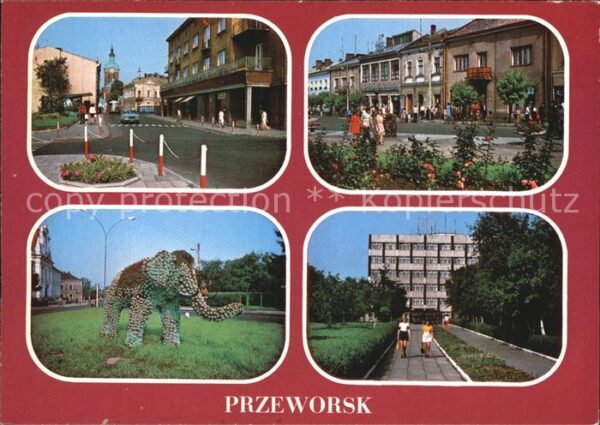 Przeworsk Widok z Rynku na ulice Koscielna Rynek
