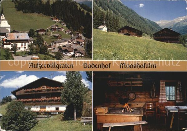 Ausservillgraten Mooshofalm Bodenhof Urlaub auf dem Baue