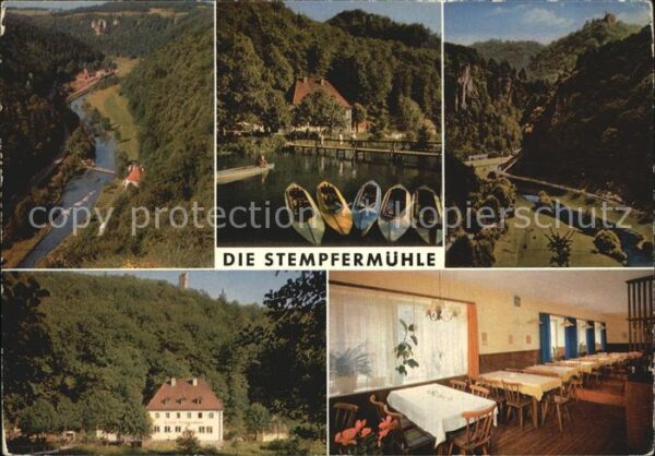 Muggendorf Fraenkische Schweiz Gasthof Pension Stempermühle an der Wie