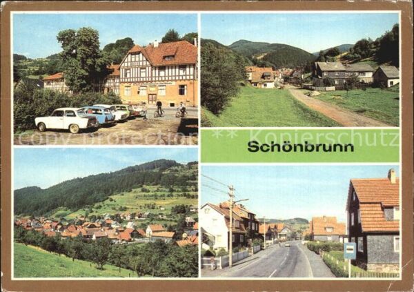 Schoenbrunn Schleusegrund FDGB Erholungsheim Hütte Ortspartie