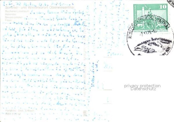 Oberwiesenthal Erzgebirge FDGB Erholungsheim Am Fichtelberg Büche – Bild 2