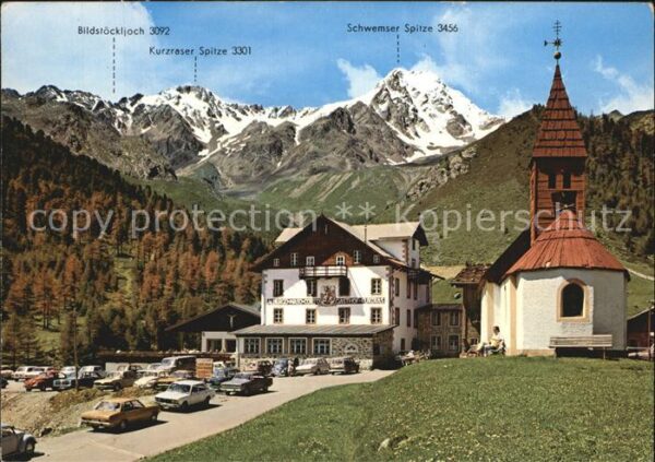 Kurzras Schnals Sporthotel im Schnalstal Kapelle Alpenb