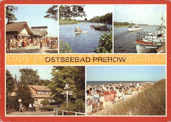 Prerow Ostseebad Strandweg Prerowstrom Hafen Cafe Strand