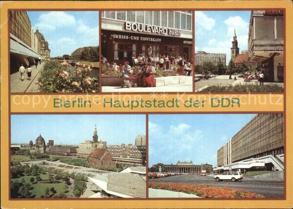 Berlin Palast der Republik Fussgängerboulevard