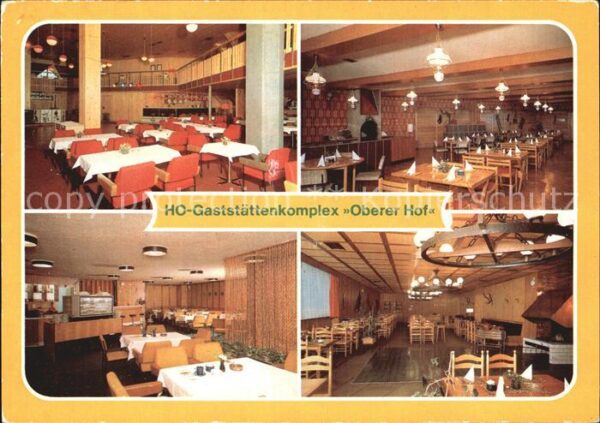 Oberhof Thueringen HO Gaststättenkomplex Oberer Hof