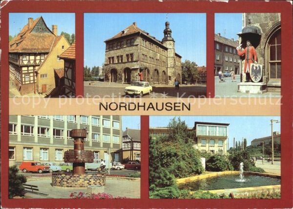 Nordhausen Thueringen Fachwerkhaus Barfüssergasse Rathaus Rol