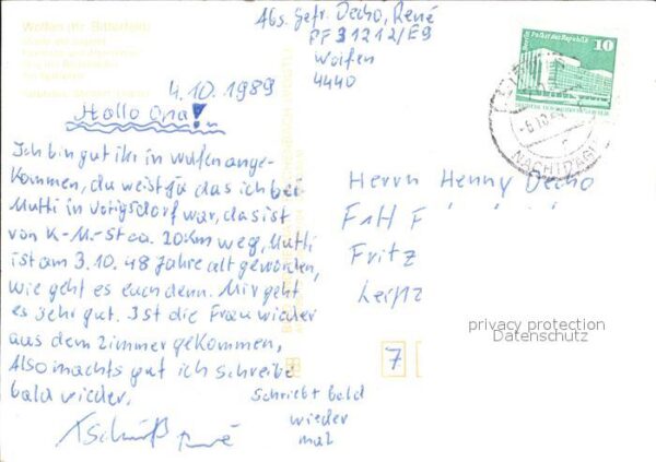 Wolfen Bitterfeld  Strasse der Jugend Kaufhalle Altersheim – Bild 2