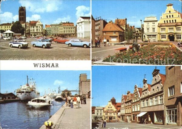 Wismar Mecklenburg Markt Krämerstrasse Hafen