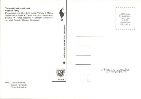 Smokovce Tatransky narodny park Gebirge Wasserfa – Bild 2