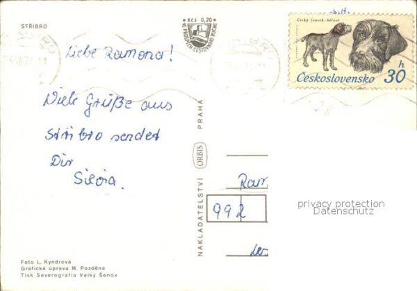 Stribro Teilansichten Platz Säule Rathaus – Bild 2