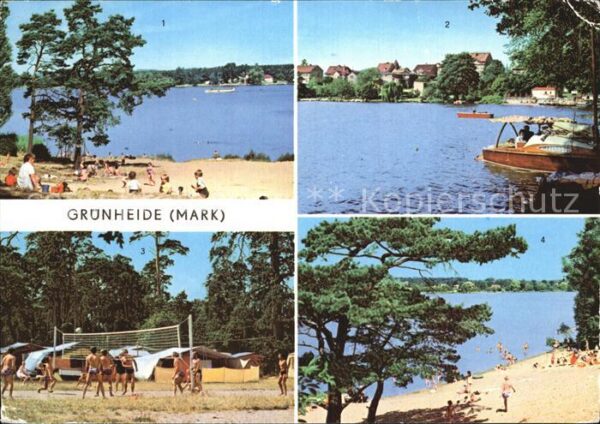 Gruenheide Mark Fangschleuse Werlsee Zeltplatz Peetzsee