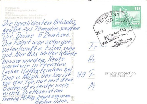 Templin Prenzlauer Tor FDGB Erholungsheime Rath – Bild 2