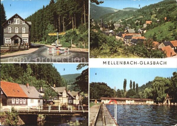 Glasbach Mellenbach OT Zirkel Ernst Thälmann Strasse Bad