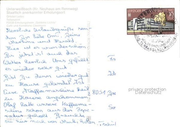 Unterweissbach OT Leibis FDGB Erholungsheim Cafe Kondi – Bild 2