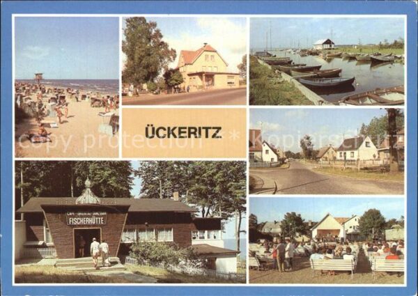Ueckeritz Usedom Strand Ratscafe Bootshafen Achterwasser
