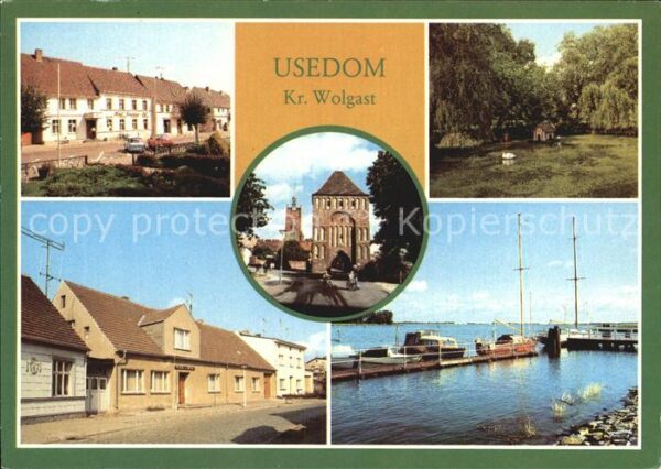 Usedom Markt Park Klubhaus Anklamer Tor Hafen
