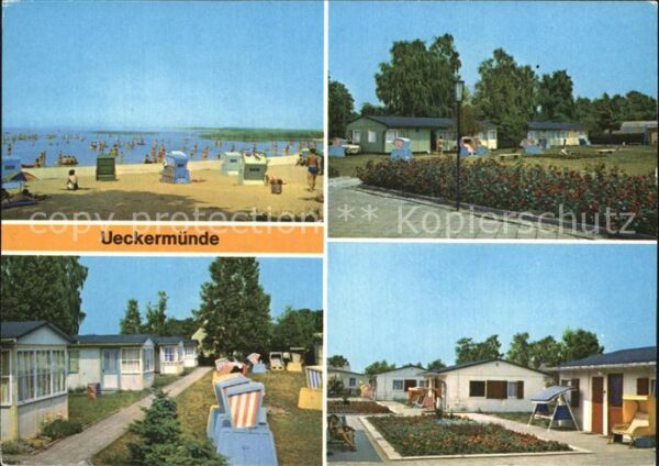 Ueckermuende Mecklenburg Vorpommern Badestrand Kleines Haff Ferienzentrum B