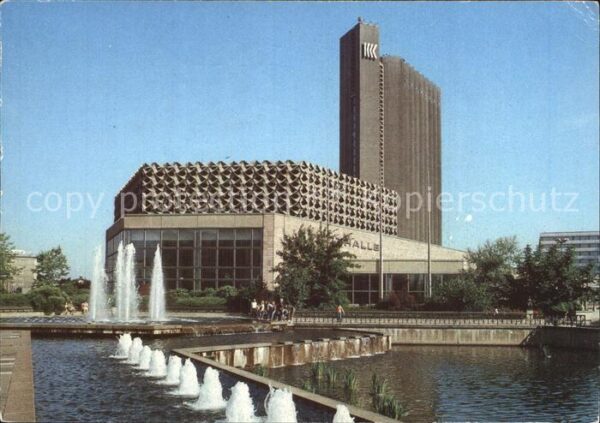 Karl-Marx-Stadt Stadthalle Hotel Kongress Wasserspiele