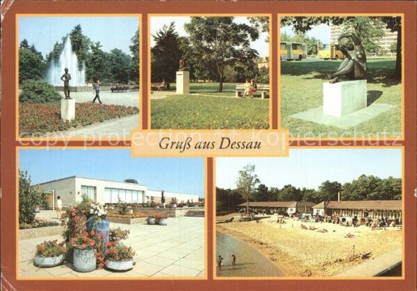 Dessau-Rosslau Stadtpark Friedensplatz Waldbad Freunds