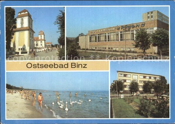 Binz Ruegen Kurhaus FDGB Urlauberrestaurant Strand