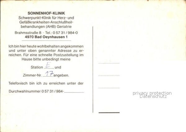 Bad Oeynhausen Sonnehof Klinik Hallenbad Aufenthaltsra – Bild 2