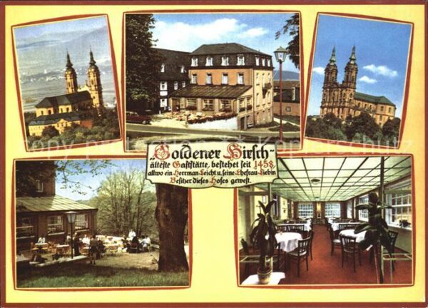 Vierzehnheiligen Gaststätte Goldener Hirsch Gastraum Gar