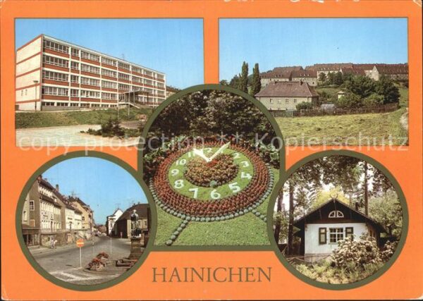 Hainichen Sachsen Gorki Oberschule Th Müntzer Siedlung Pl