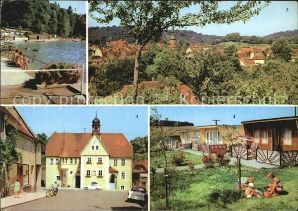 Rastenberg Schwimmbad Panorama Rathaus Bungalows