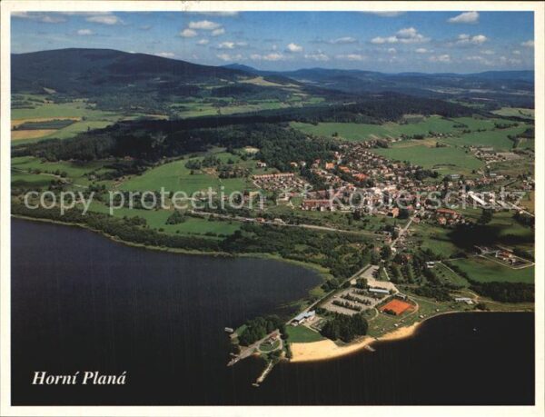 Lipno Horni Plana Fliegeraufnahme
