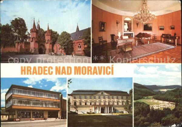 Hradec nad Moravici Zamek Bily zamek interier Obchodni dum
