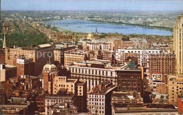 Boston Massachusetts Charles River Custom House Tower Luftau