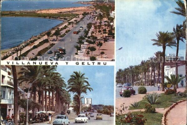 Villanueva y Geltru Strandpromenade Stadtansichten