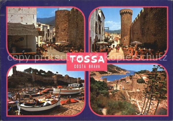 Tossa de Mar Stadtmauer Hafen