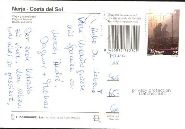 Nerja Costa del Sol Strand Klippen – Bild 2