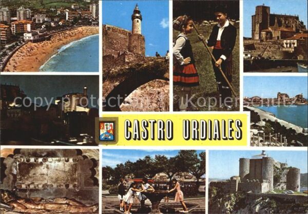 Castro-Urdiales Burg Ortsansichten