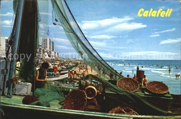 Calafell Strand Fischerboote