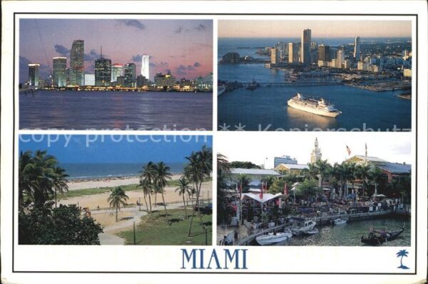 Miami Florida Hafen Strand Stadtansichten