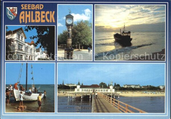 Ahlbeck Ostseebad Insel Usedom Fischerboote Ortsansichten