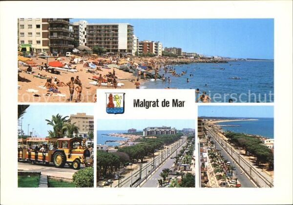 Malgrat de Mar Strand Luftaufnahmen