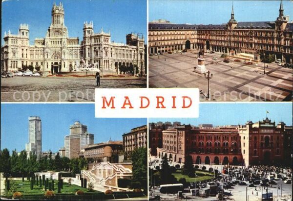 Madrid Spain Palacio Real Plaza Major