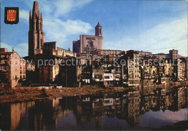 Gerona Kathedrale Fluss Onyar