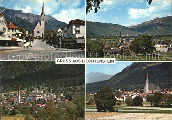 Schaan Liechtenstein Fürstentum Liechtenstein Ortsansichten