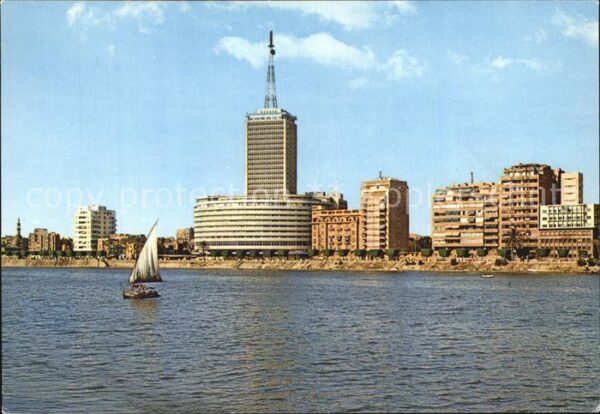 Cairo Egypt Hochhaus Arabisches Fernsehen