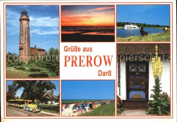 Prerow Ostseebad Darß Leuchtturm Königskerze Strand Aben