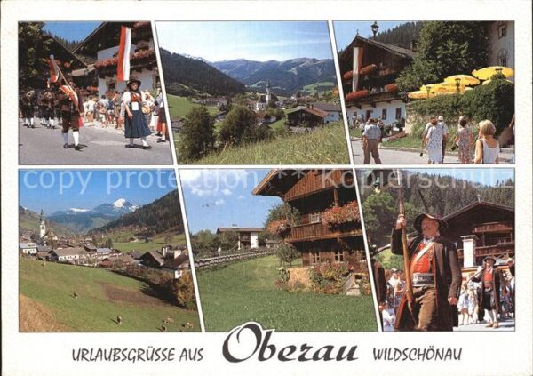 Oberau Tirol Hochtal Wildschönau Trachtenumzug