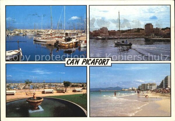 Can Picafort Mallorca Hafen Strand Promenade