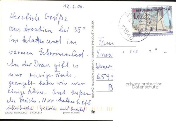 Kroatien Croatia Donji Miholjac Schloss – Bild 2