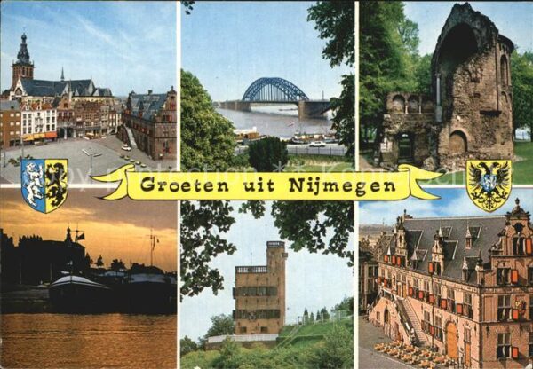 Nijmegen Rathaus Hafen Brücke
